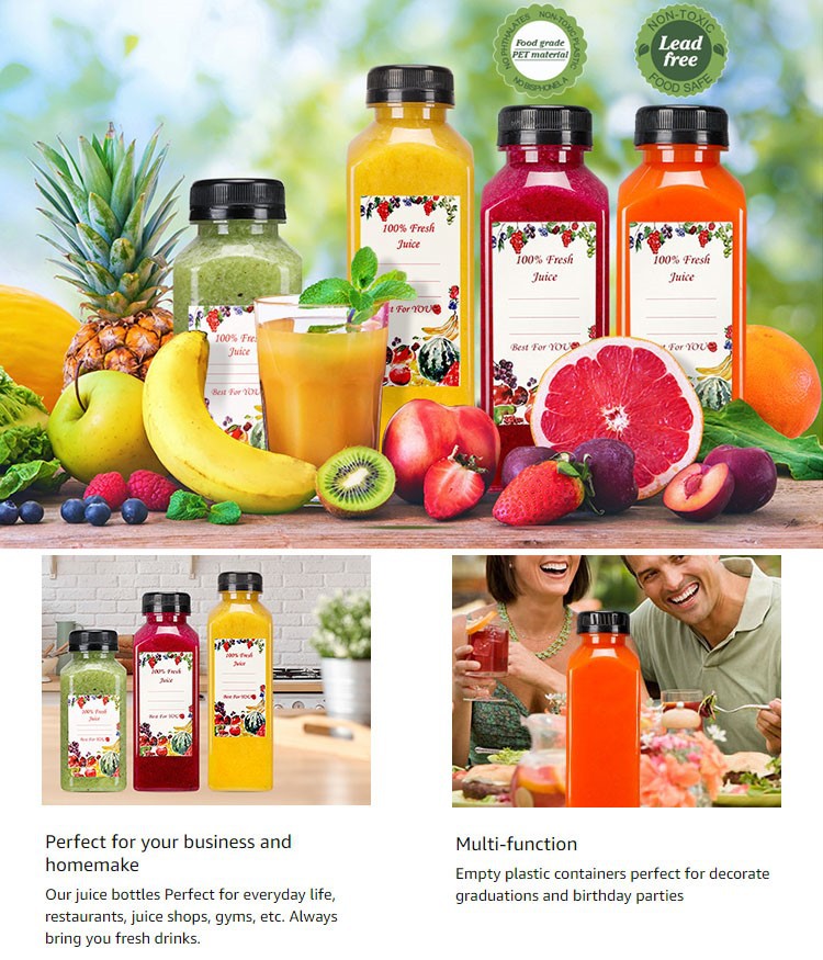 Square Juice Bottles 2 Square Juice Bottles 2