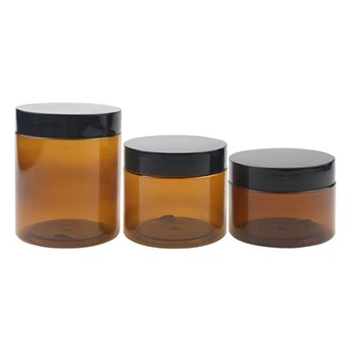 NH PET Amber 8oz 12oz Kozmetik Kavanozları