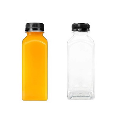 Kare Boş PET Plastik Meyve Suyu Şişeleri