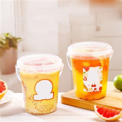 PP Circle Square 500ml 700ml Tek Kullanımlık Meyve Suyu İçme Kupası