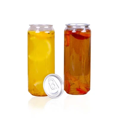 Plastik 350ml 500ml Pop Can Soda Suyu Şişesi