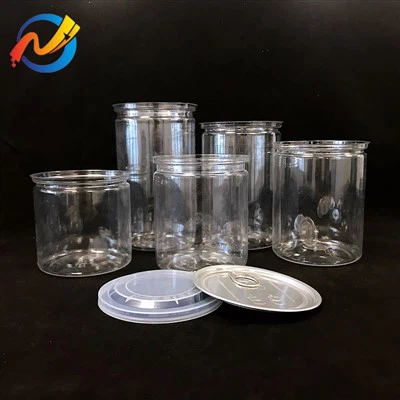 NH 50ml 100ml 150ml 200ml 500ml 1000ml Pop Halka Kapaklı Plastik Kavanoz