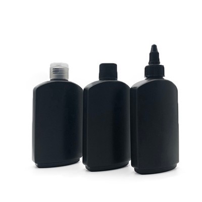 Plastik Siyah HDPE Büküm Kapaklı Şişe