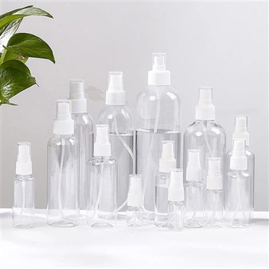 Plastik Yuvarlak Kozmetik Mist Sprey Şişesi